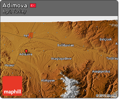 Physical 3D Map of Adımova