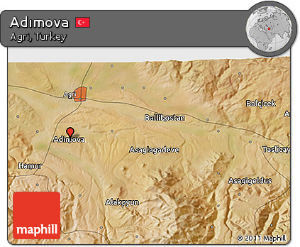 Satellite 3D Map of Adımova