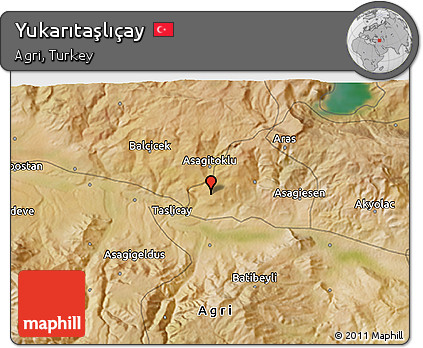 Satellite 3D Map of Yukarıtaşlıçay