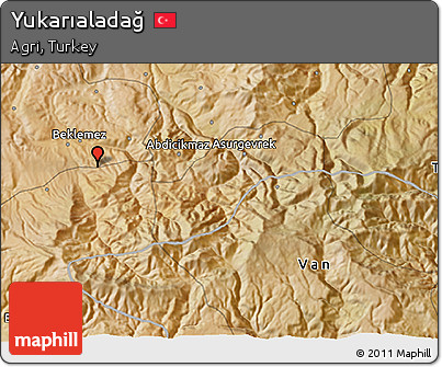 Satellite 3D Map of Yukarıaladağ