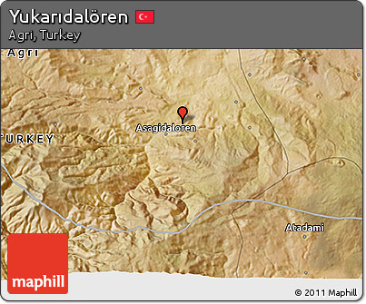 Satellite 3D Map of Yukarıdalören