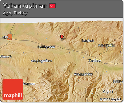 Satellite 3D Map of Yukarıküpkıran