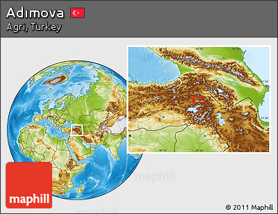 Physical Location Map of Adımova