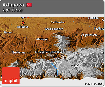Physical Panoramic Map of Adımova