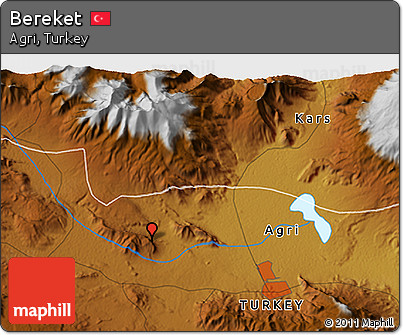 Physical 3D Map of Bereket