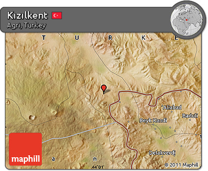 Satellite Map of Kızılkent