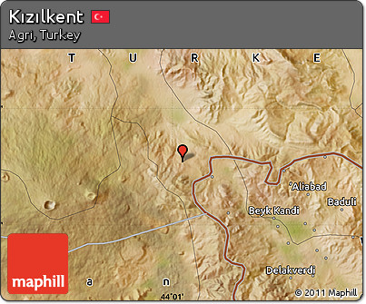 Satellite Map of Kızılkent