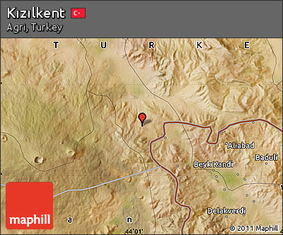 Satellite Map of Kızılkent