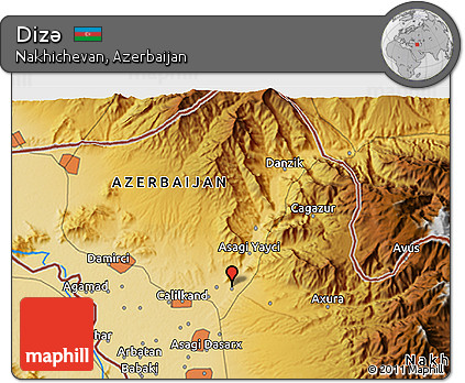 Physical 3D Map of Dizǝ