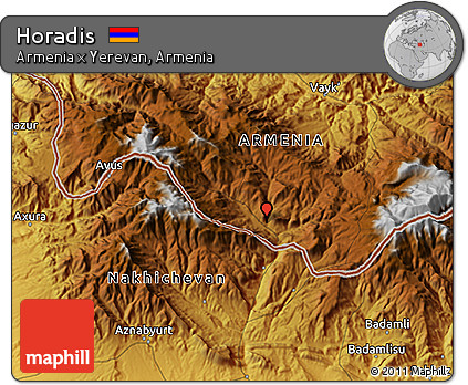 Physical 3D Map of Horadis