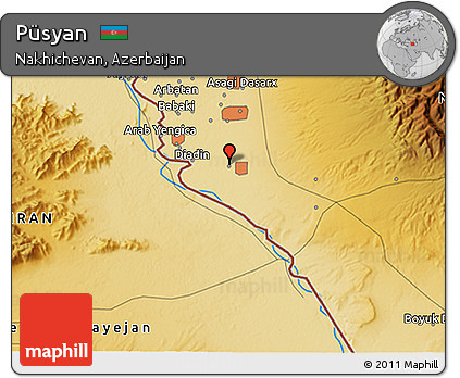 Physical 3D Map of Püsyan