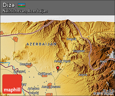 Physical 3D Map of Dizǝ
