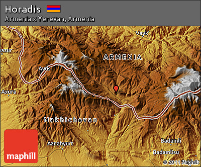 Physical 3D Map of Horadis