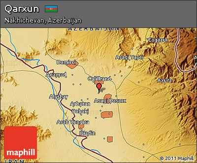 Physical 3D Map of Qarxun