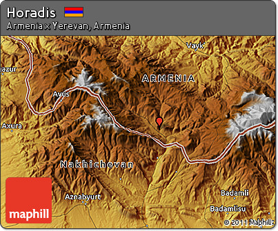 Physical 3D Map of Horadis