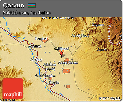 Physical 3D Map of Qarxun