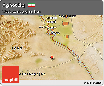 Satellite 3D Map of Āghotlāq