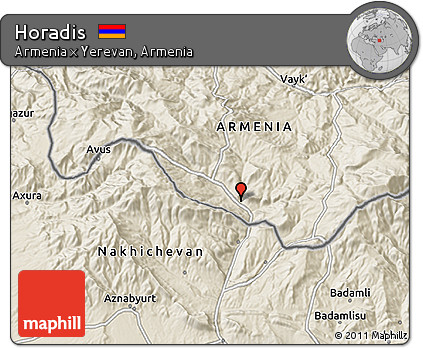 Shaded Relief 3D Map of Horadis