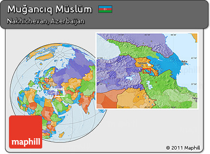 Political Location Map of Muğancıq Müslüm