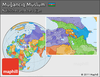 Political Location Map of Muğancıq Müslüm