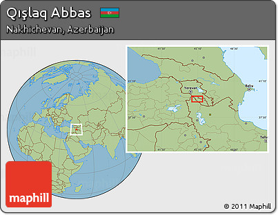 Savanna Style Location Map of Qışlaq Abbas