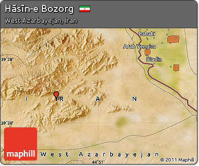 Satellite Map of Hāsīn-e Bozorg