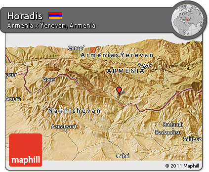 Satellite Panoramic Map of Horadis