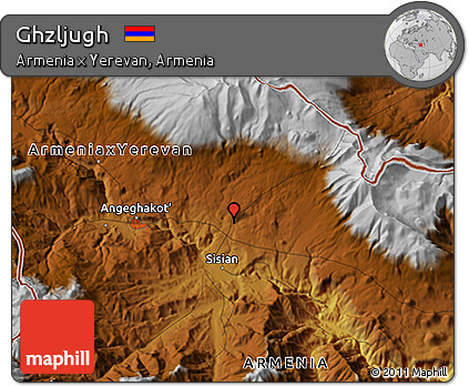 Physical 3D Map of Ghzljugh