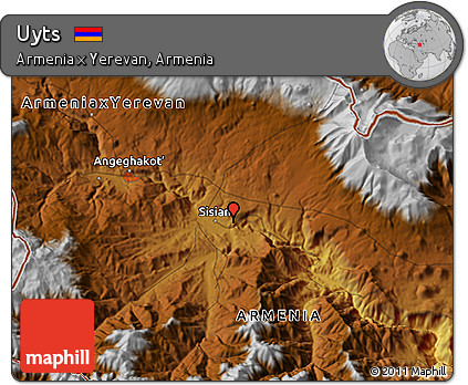 Physical 3D Map of Uyts