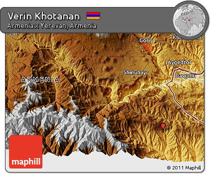 Physical 3D Map of Verin Khotanan