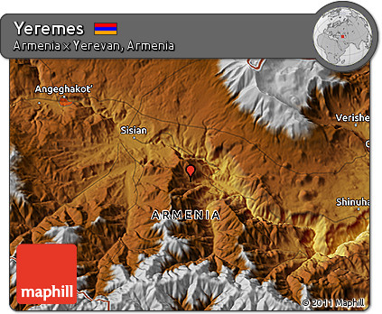 Physical 3D Map of Yeremes
