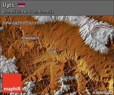 Physical 3D Map of Uyts