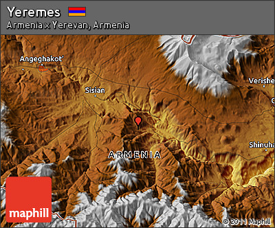 Physical 3D Map of Yeremes