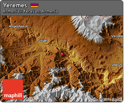 Physical 3D Map of Yeremes
