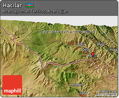 Satellite 3D Map of Hacılar