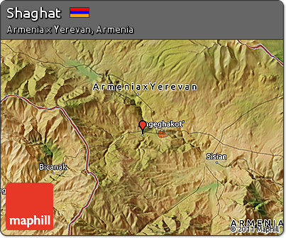 Satellite 3D Map of Shaghat