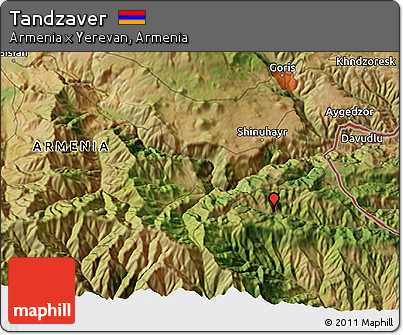 Satellite 3D Map of Tandzaver