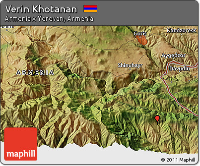 Satellite 3D Map of Verin Khotanan