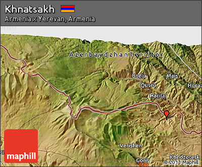 Satellite 3D Map of Khnatsakh
