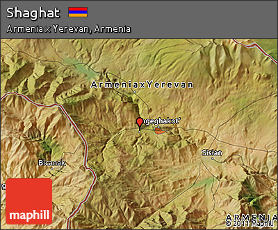 Satellite 3D Map of Shaghat