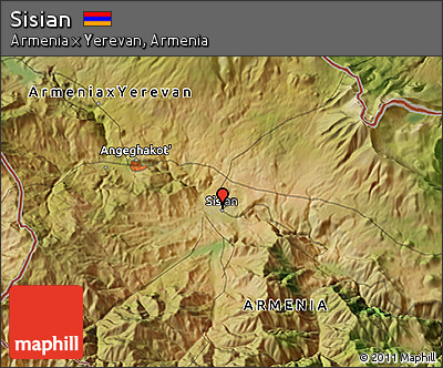 Satellite 3D Map of Sisian