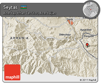 Shaded Relief 3D Map of Seytas