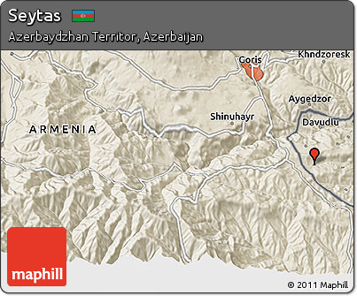 Shaded Relief 3D Map of Seytas