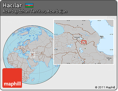 Gray Location Map of Hacılar