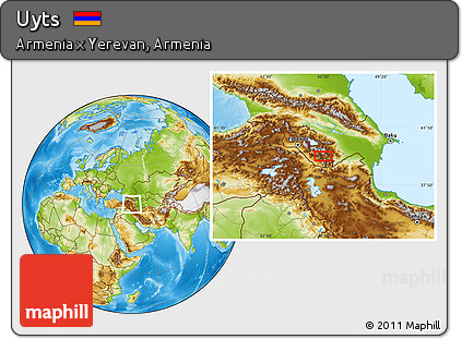Physical Location Map of Uyts