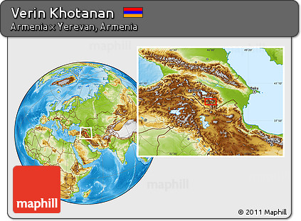 Physical Location Map of Verin Khotanan