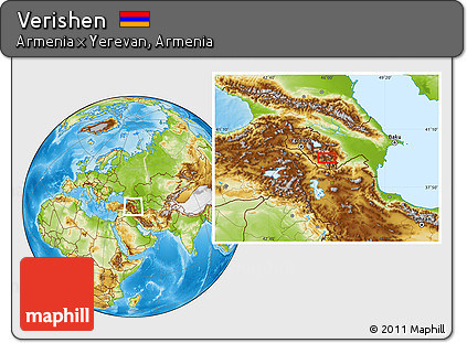 Physical Location Map of Verishen