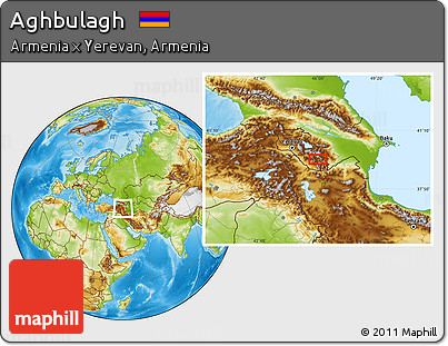 Physical Location Map of Aghbulagh
