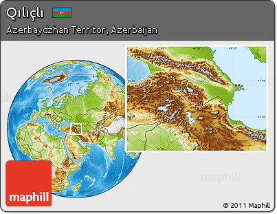 Physical Location Map of Qılıçlı