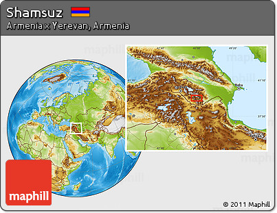 Physical Location Map of Shamsuz